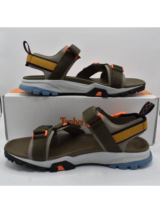 Timberland Mens Size 12 Garrison Trail Strap Brown Grey Open Toe Sandals Shoes‎ main image 5